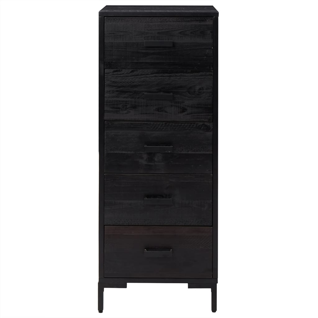 Commode 42X35X110 Cm Bois De Pin Massif