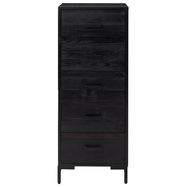 Commode 42X35X110 Cm Bois De Pin Massif