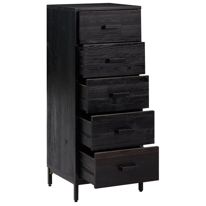 Commode 42X35X110 Cm Bois De Pin Massif