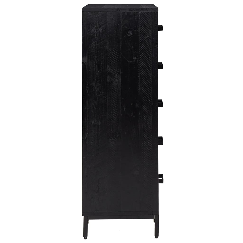 Commode 42X35X110 Cm Bois De Pin Massif