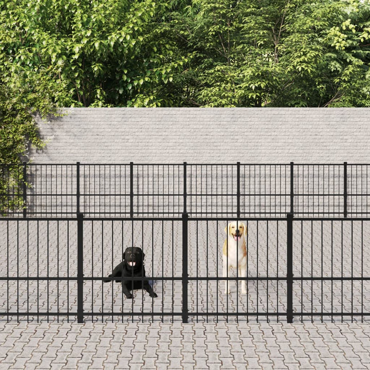 Chenil D'extérieur Pour Chiens Acier 67,74 M²