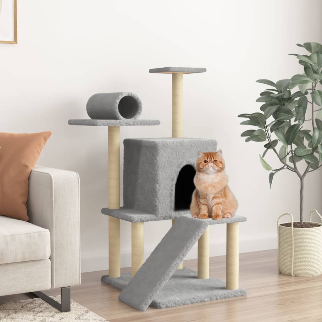 Arbre À Chat Avec Griffoirs En Sisal 110,5 Cm