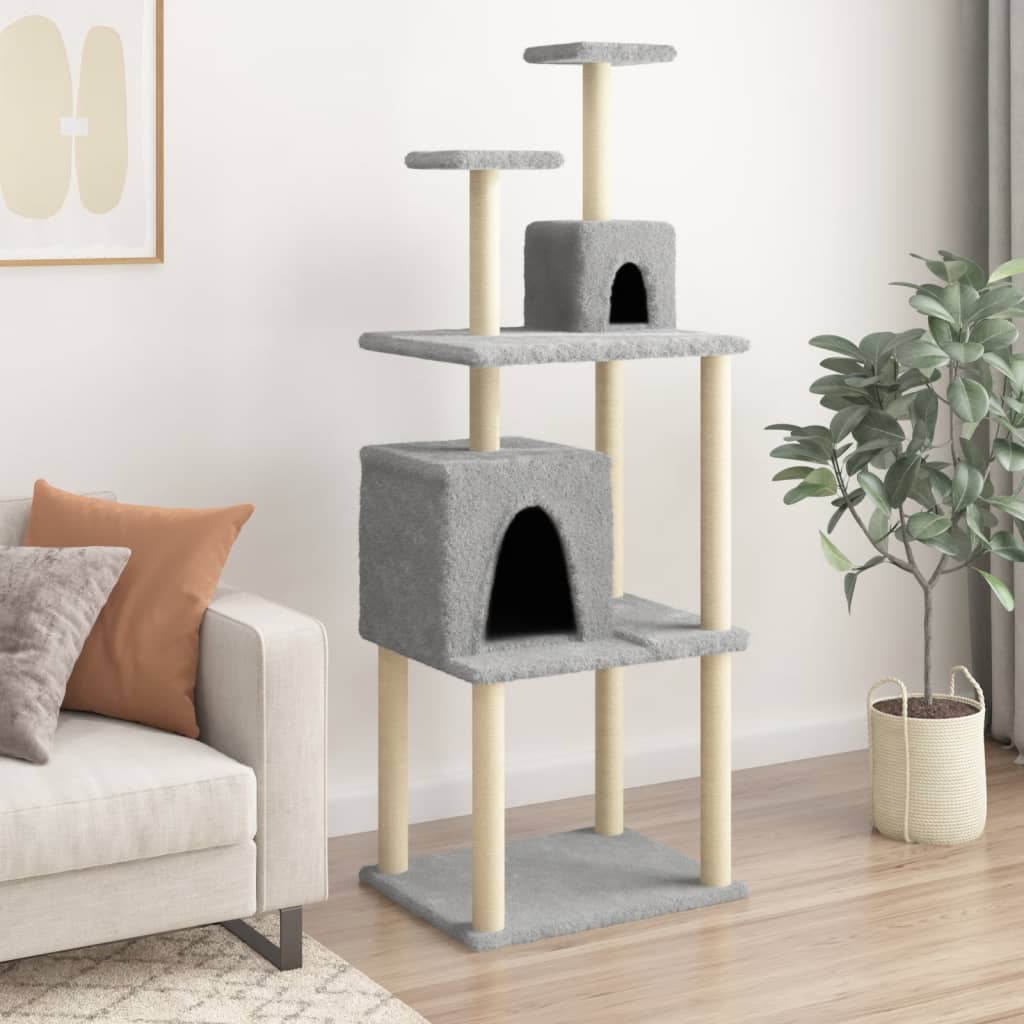 Arbre À Chat Avec Griffoirs En Sisal 167 Cm