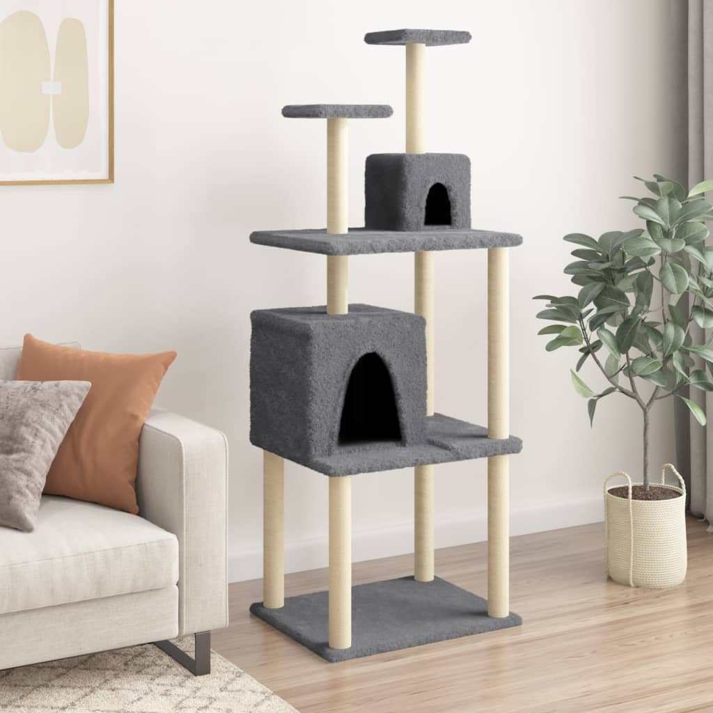 Arbre À Chat Avec Griffoirs En Sisal 167 Cm