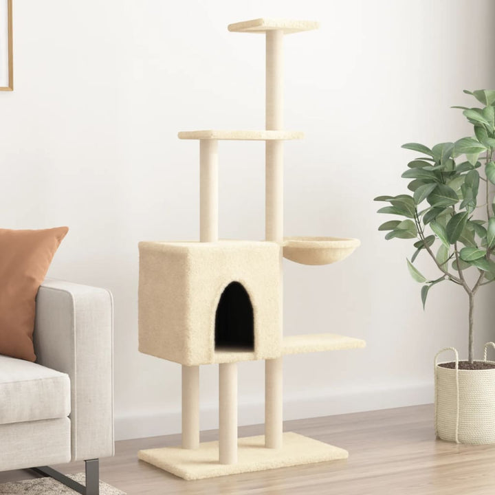 Arbre À Chat Avec Griffoirs En Sisal 145 Cm