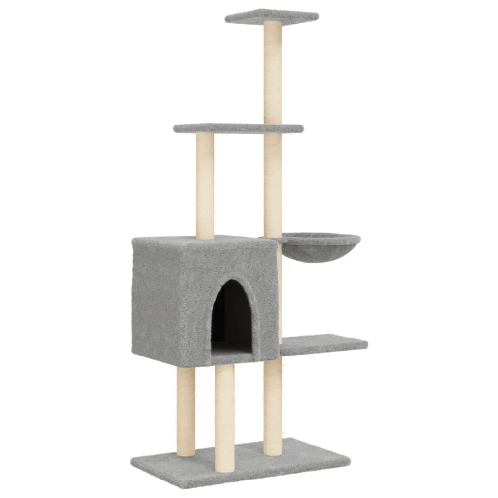 Arbre À Chat Avec Griffoirs En Sisal 145 Cm