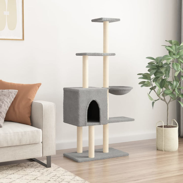 Arbre À Chat Avec Griffoirs En Sisal 145 Cm