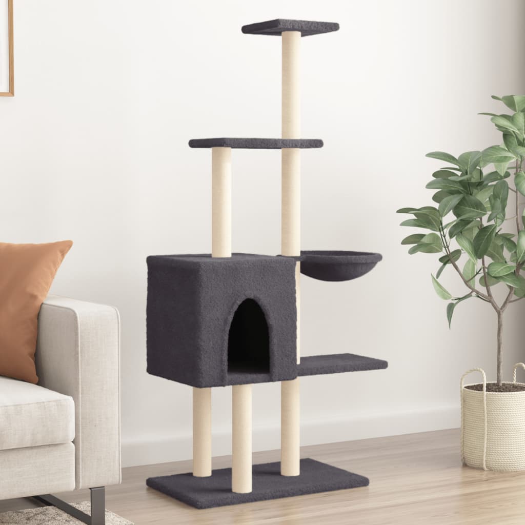 Arbre À Chat Avec Griffoirs En Sisal 145 Cm
