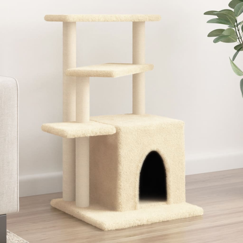 Arbre À Chat Avec Griffoirs En Sisal 83,5 Cm