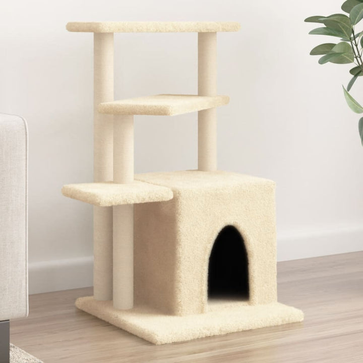 Arbre À Chat Avec Griffoirs En Sisal 83,5 Cm