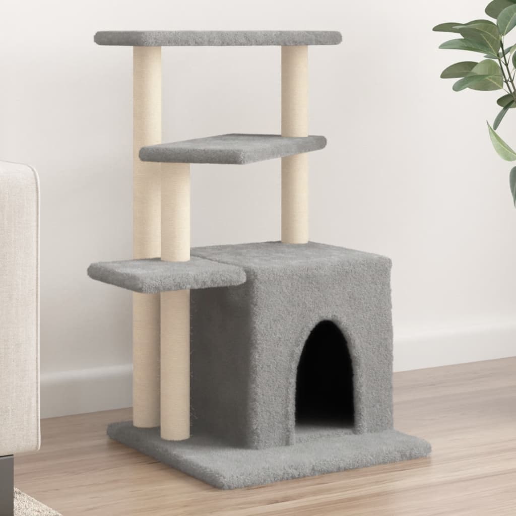 Arbre À Chat Avec Griffoirs En Sisal 83,5 Cm