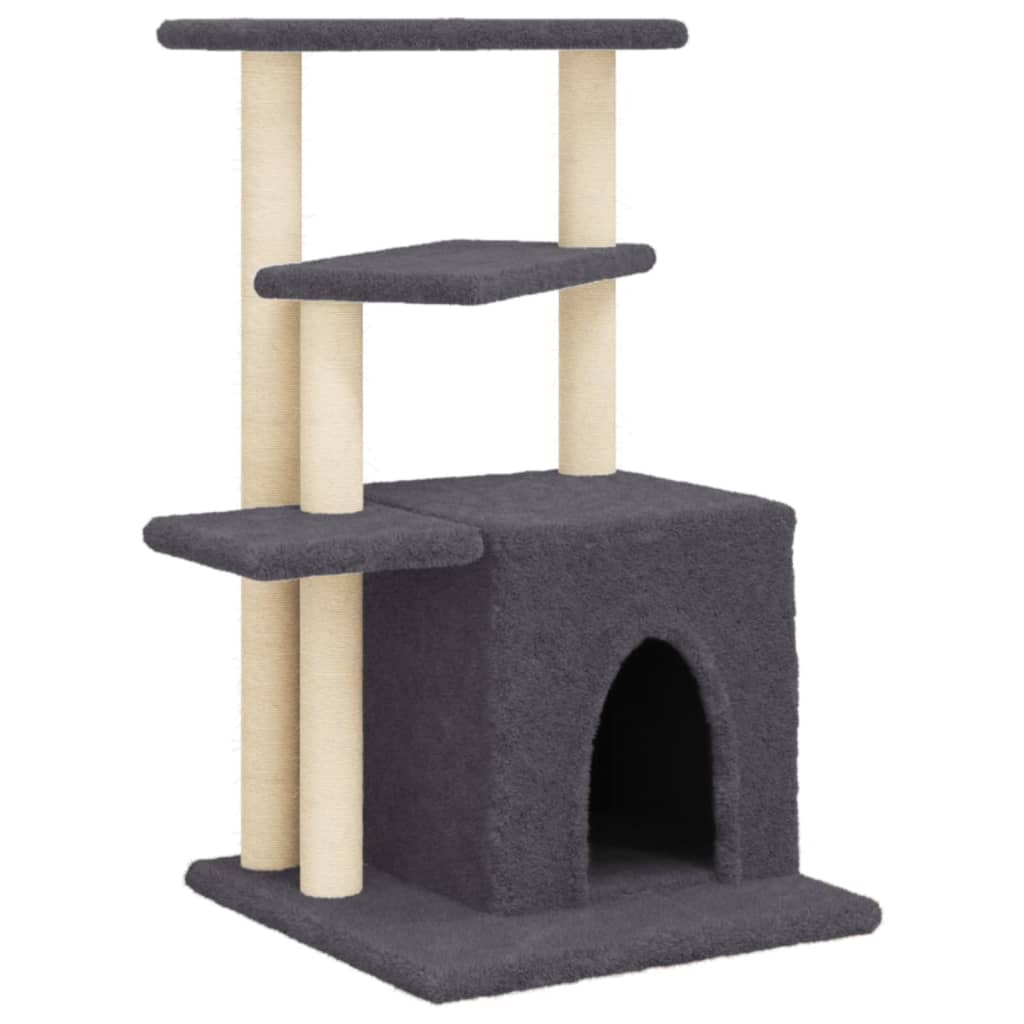 Arbre À Chat Avec Griffoirs En Sisal 83,5 Cm