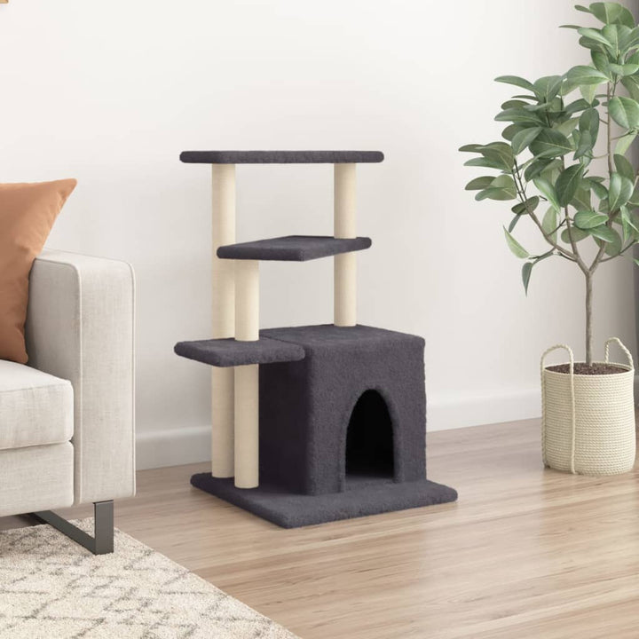 Arbre À Chat Avec Griffoirs En Sisal 83,5 Cm