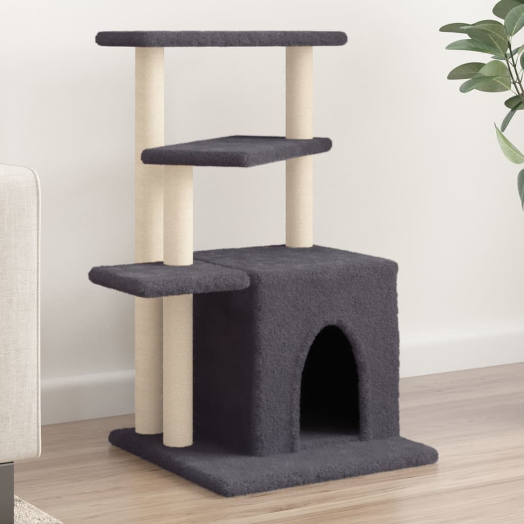 Arbre À Chat Avec Griffoirs En Sisal 83,5 Cm