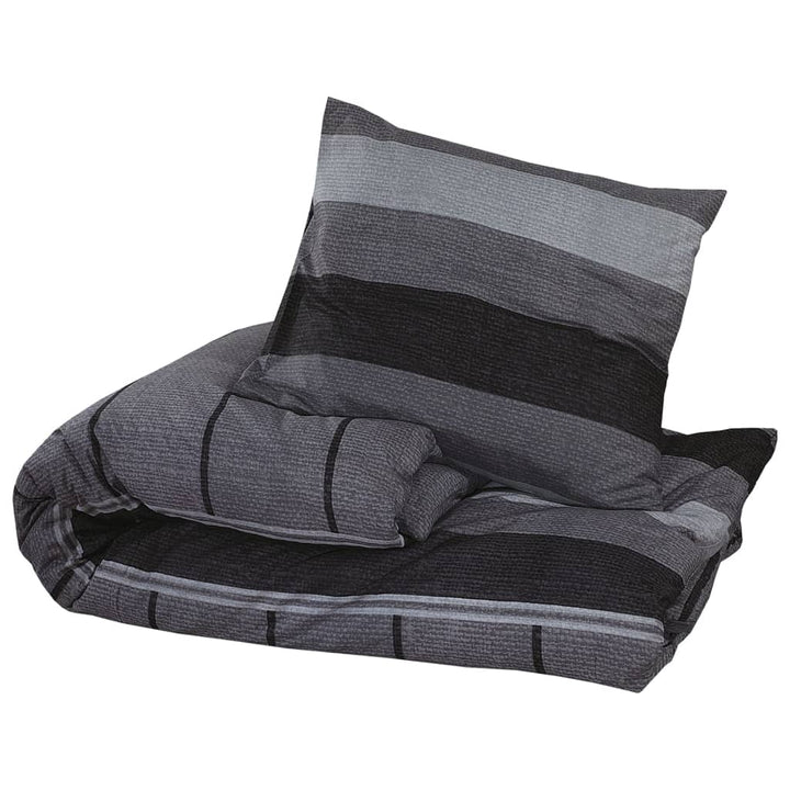 Ensemble De Housse De Couette 200X220 Cm Coton Gris Foncé