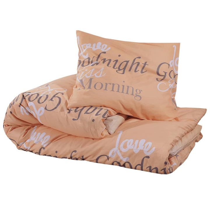 Ensemble De Housse De Couette 200X200 Cm Coton Rose
