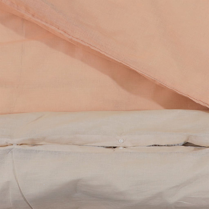 Ensemble De Housse De Couette 155X220 Cm Coton Rose