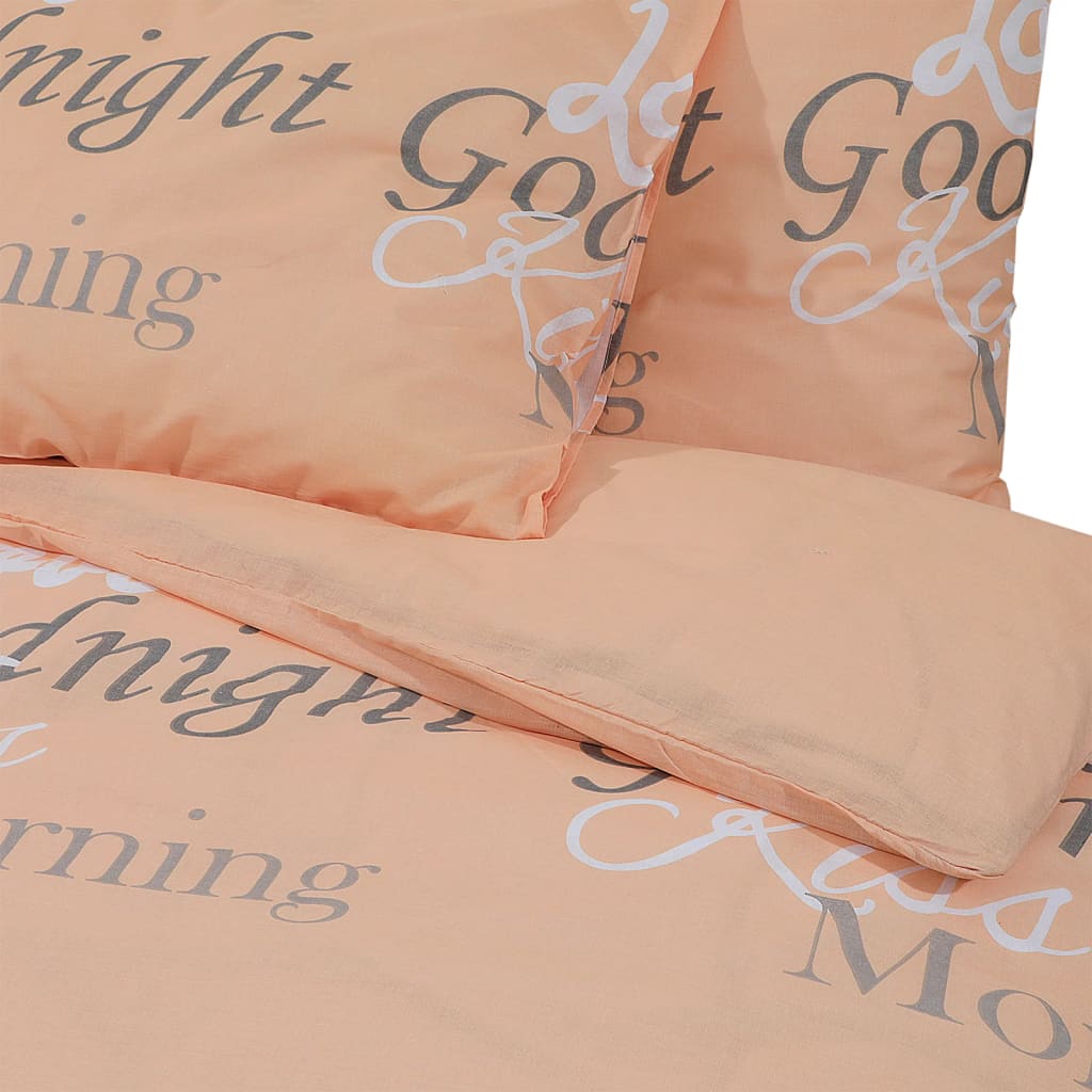 Ensemble De Housse De Couette 155X220 Cm Coton Rose