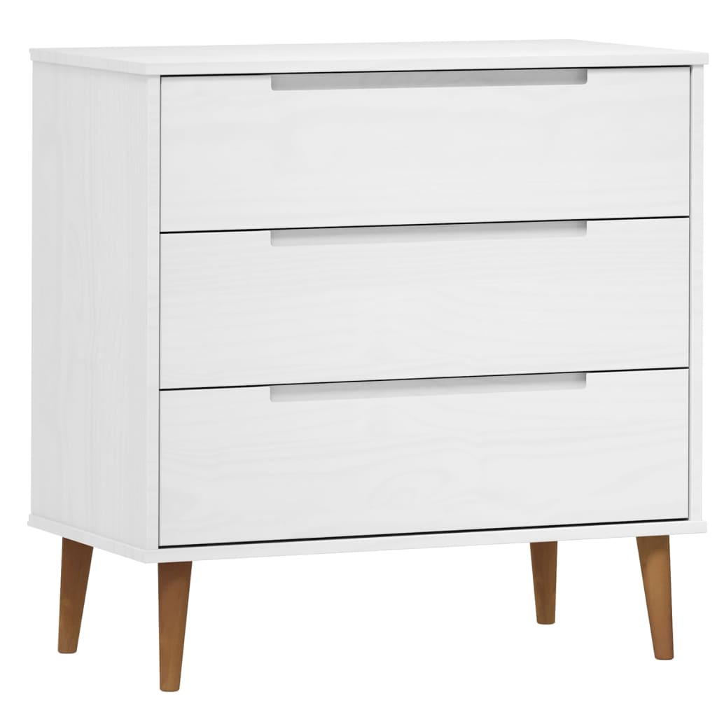 Commode Molde 80X40X80 Cm Bois De Pin Massif