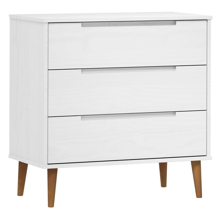 Commode Molde 80X40X80 Cm Bois De Pin Massif