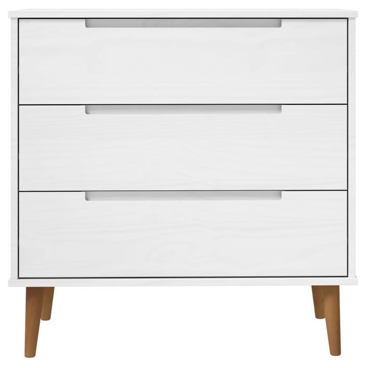 Commode Molde 80X40X80 Cm Bois De Pin Massif