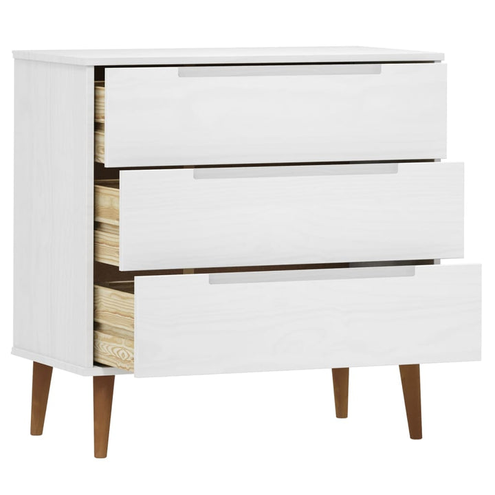 Commode Molde 80X40X80 Cm Bois De Pin Massif