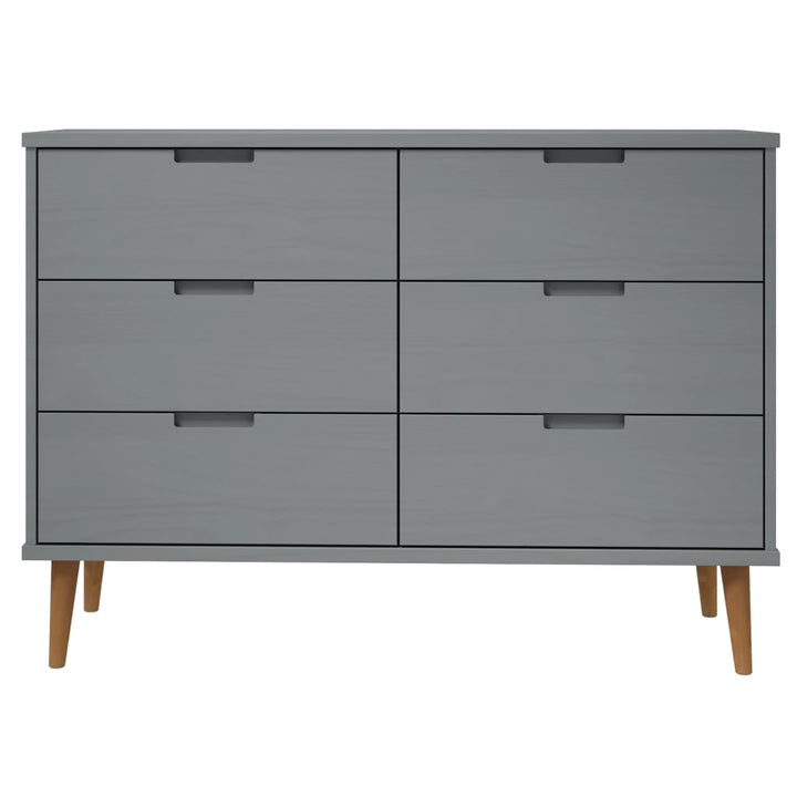 Commode Molde 113X40X80 Cm Bois De Pin Massif