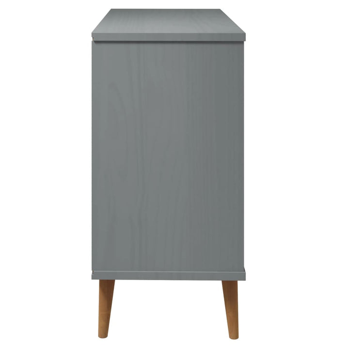 Commode Molde 113X40X80 Cm Bois De Pin Massif