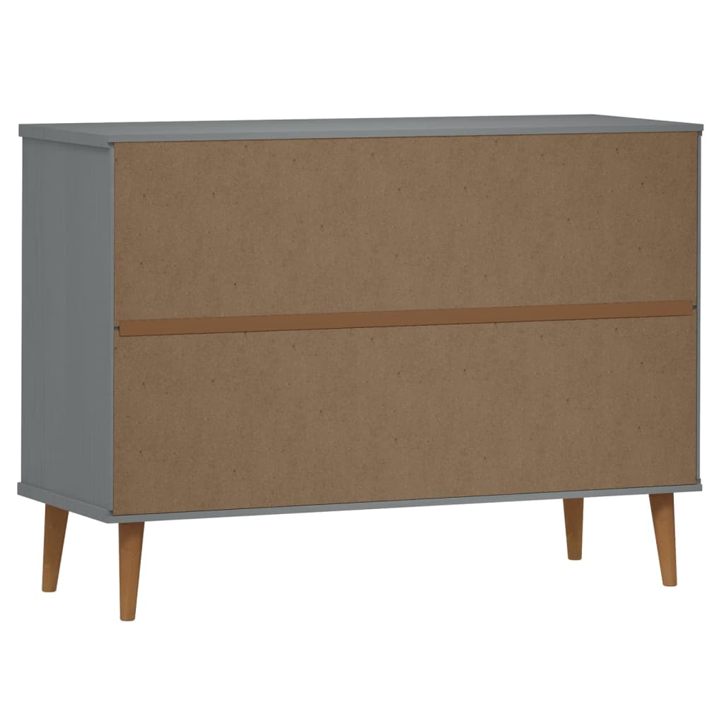 Commode Molde 113X40X80 Cm Bois De Pin Massif