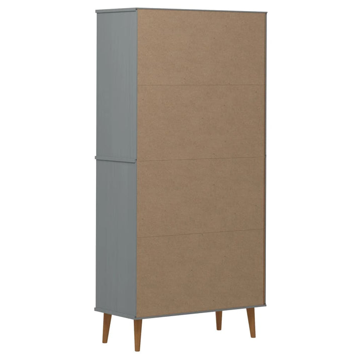 Bibliothèque Molde 85X35X170,5 Cm Bois Massif De Pin