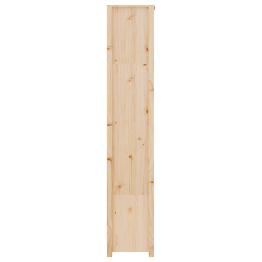 Bibliothèque 80X35X Bois De Pin Massif Naturel