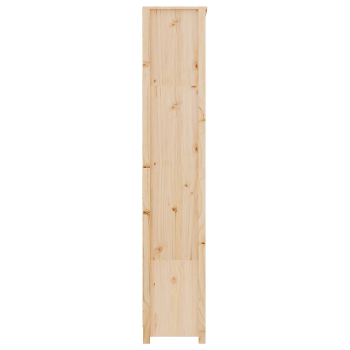 Bibliothèque 80X35X Bois De Pin Massif Naturel