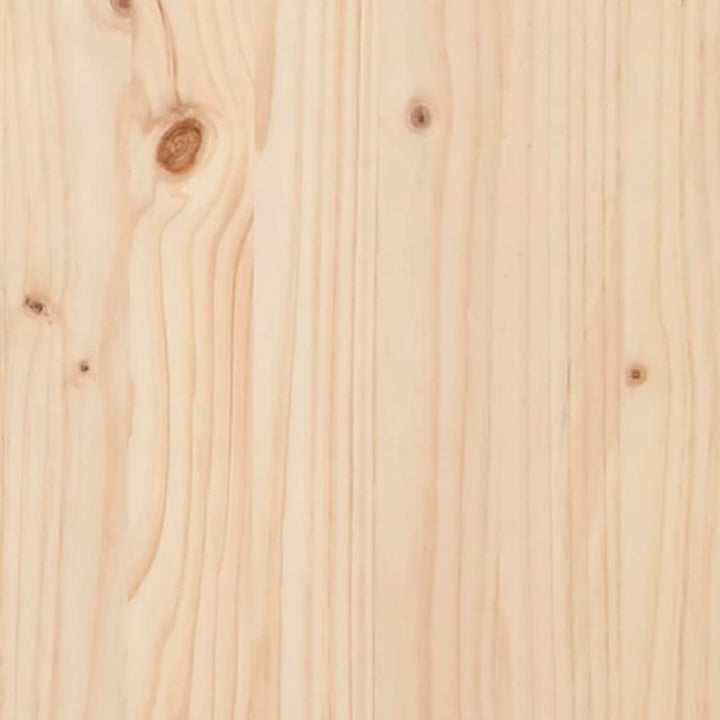 Bibliothèque 80X35X Bois De Pin Massif Naturel