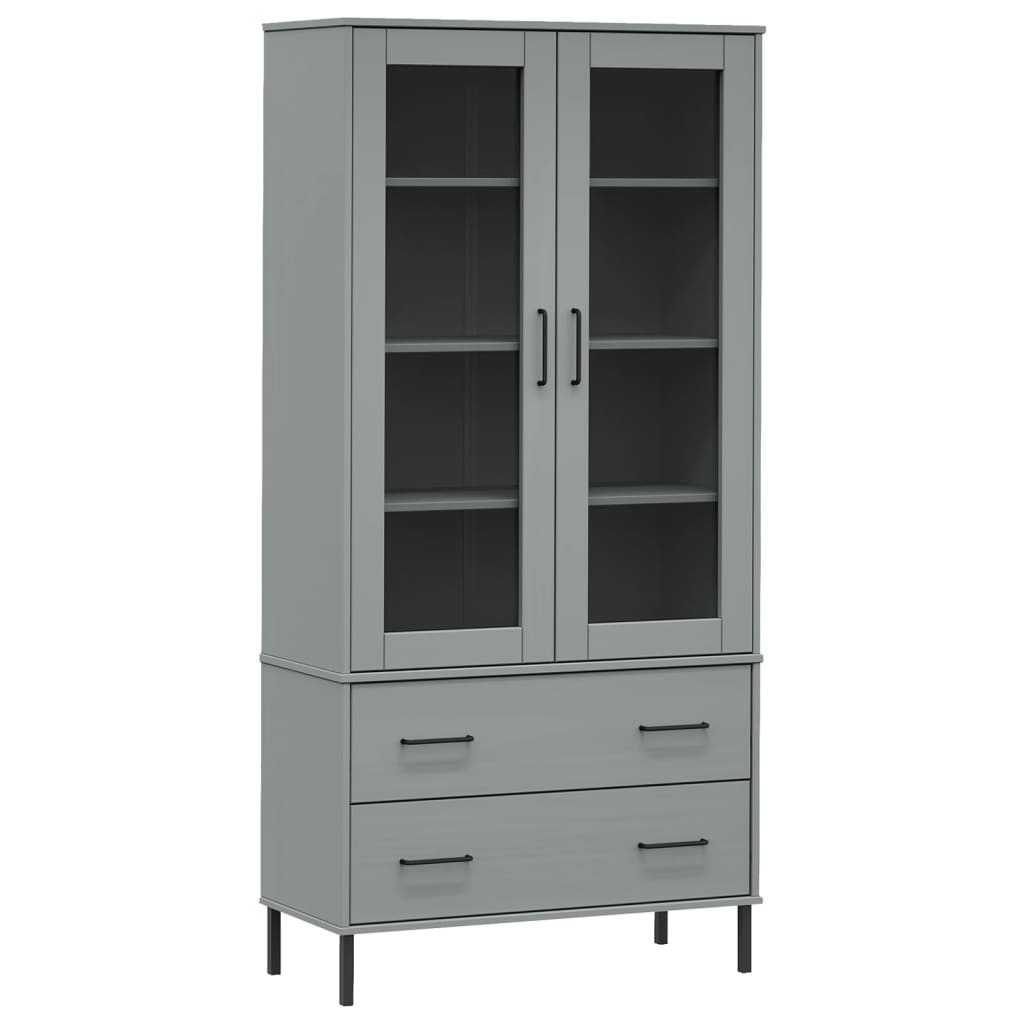 Bibliothèque Avec Pieds En Métal 85X35X172,5 Cm Bois Oslo