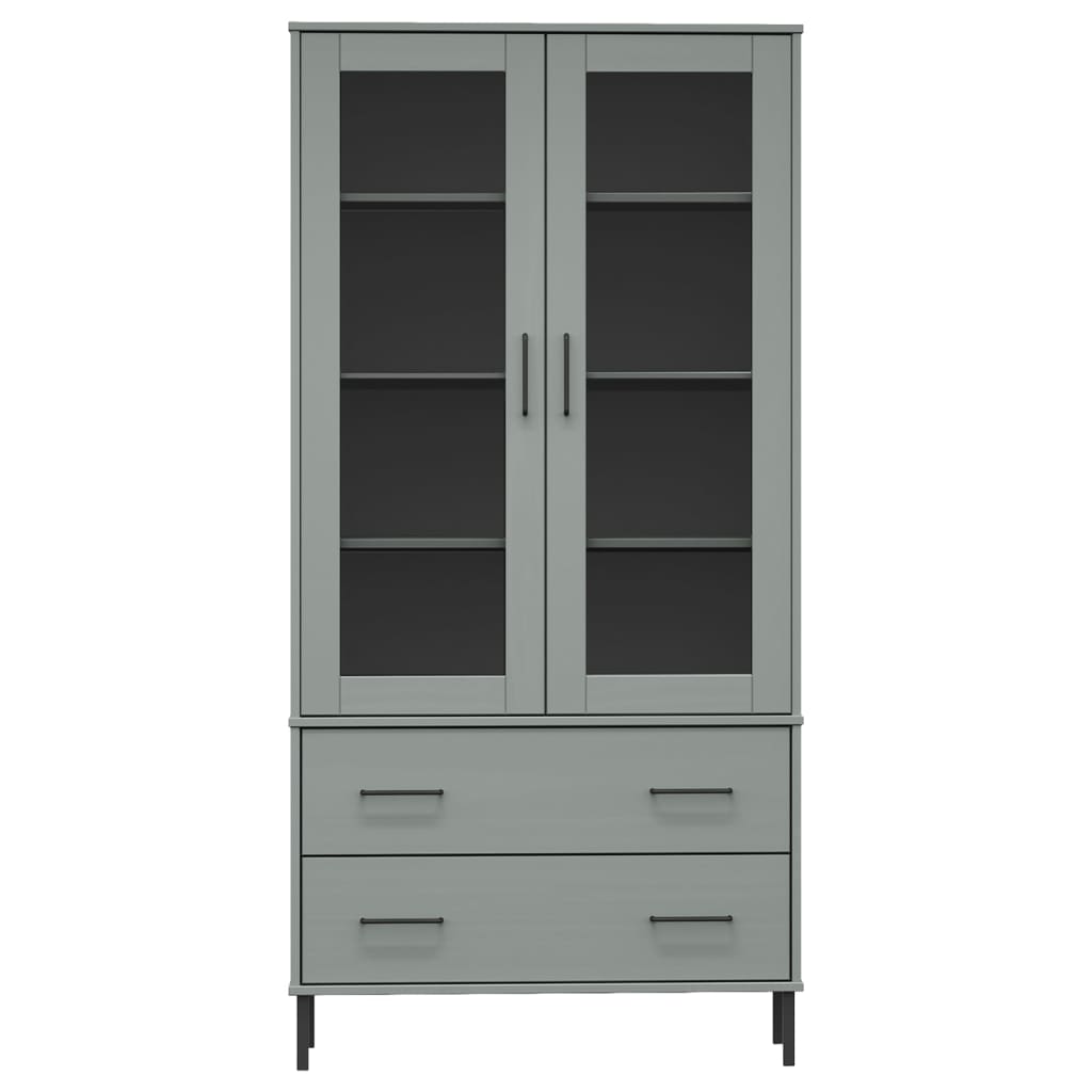 Bibliothèque Avec Pieds En Métal 85X35X172,5 Cm Bois Oslo
