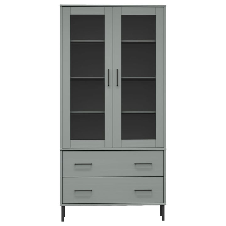 Bibliothèque Avec Pieds En Métal 85X35X172,5 Cm Bois Oslo
