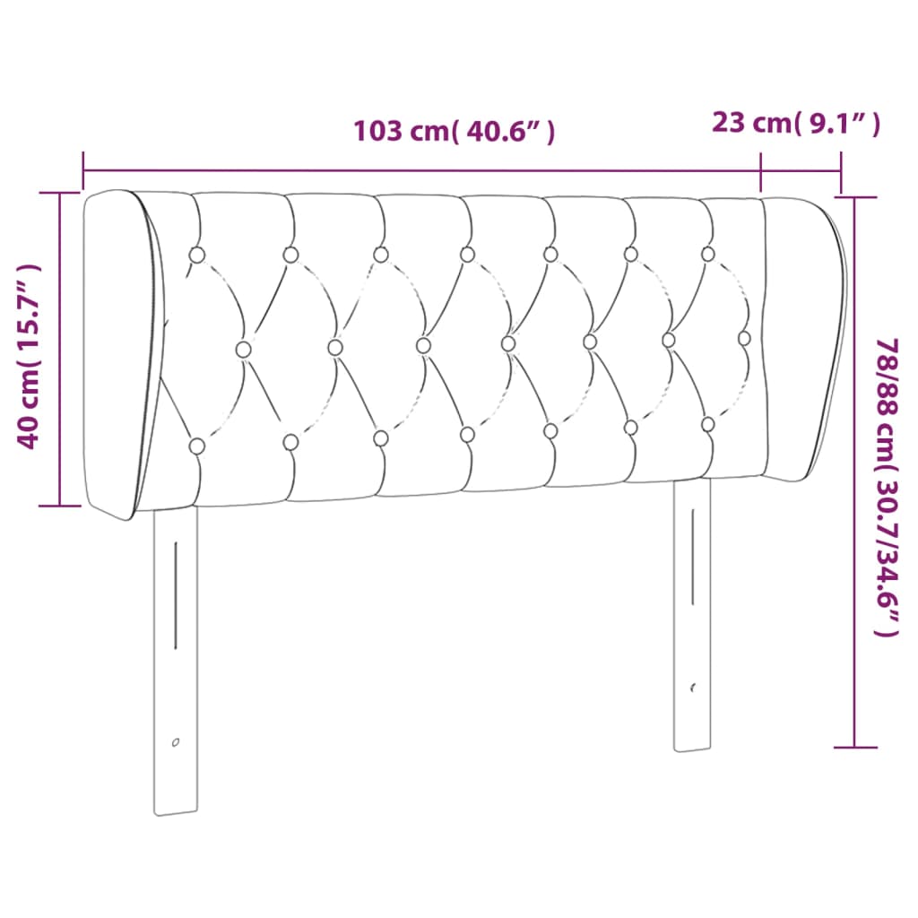 Tête De Lit Avec Oreilles Tissu