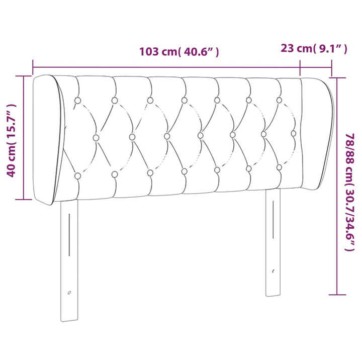 Tête De Lit Avec Oreilles Tissu