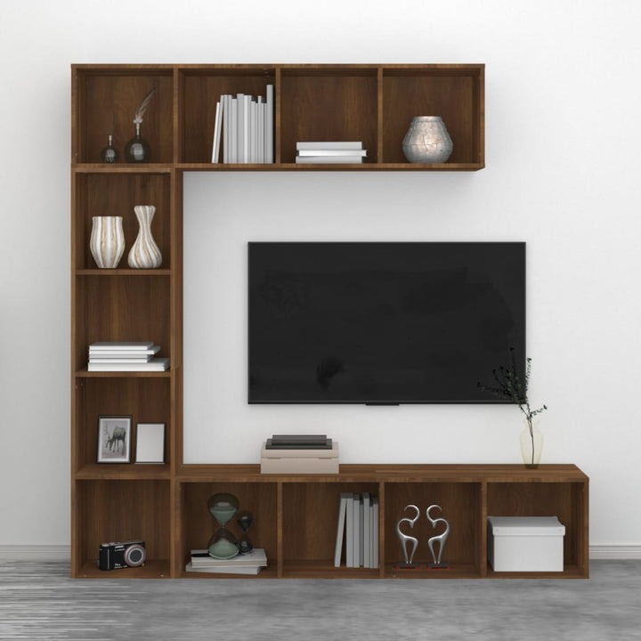Ensemble Bibliothèque/Meuble Tv 3 Pcs 180X30X180Cm