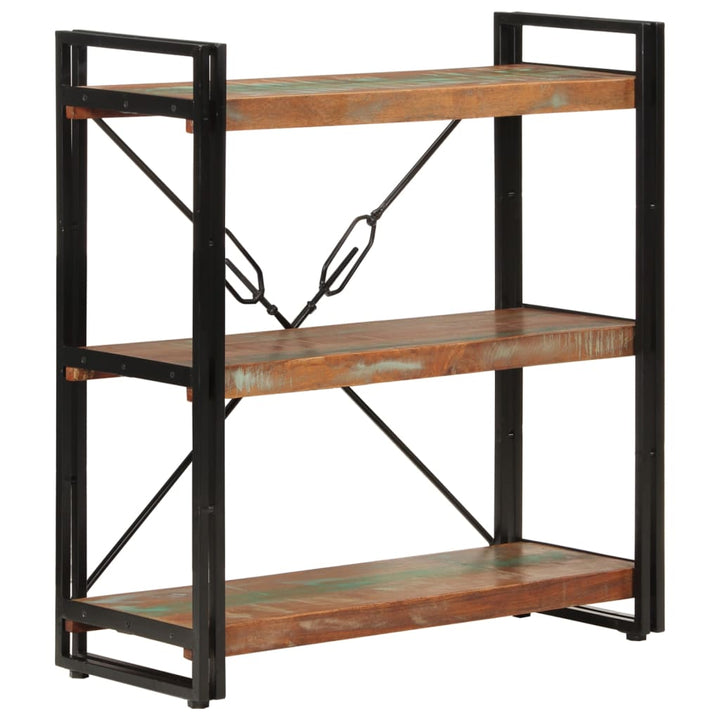 Bibliothèque 5 Niveaux 90X30X Bois Solide De Récupération Marron