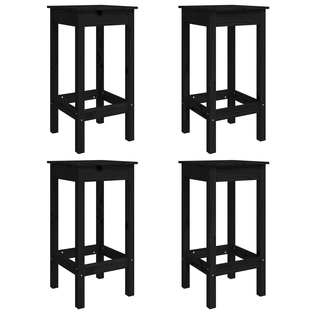 Ensemble De Bar De Jardin 5 Pcs Bois De Pin Massif