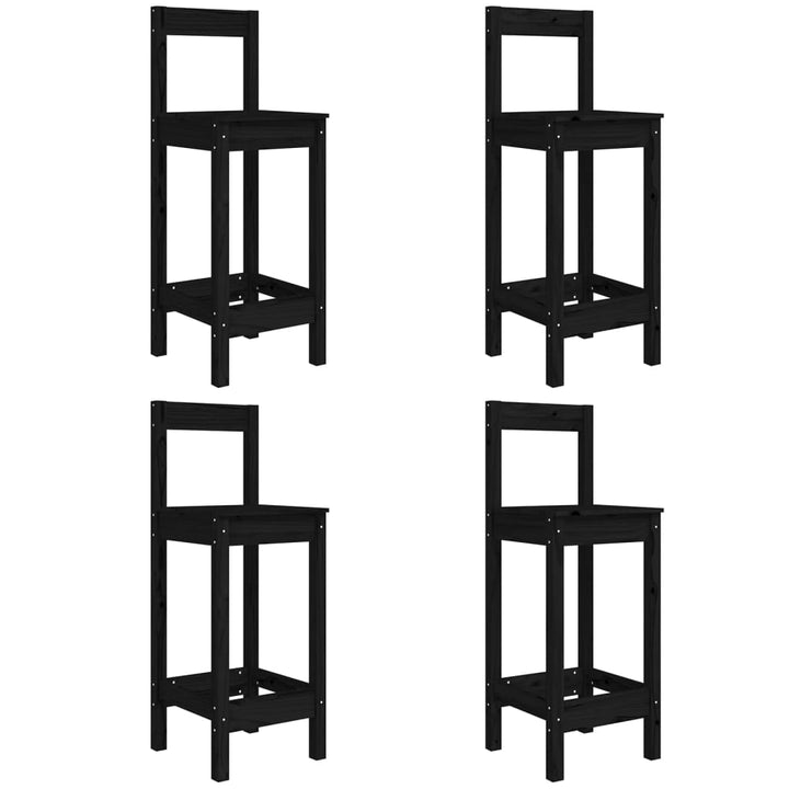 Ensemble De Bar De Jardin 5 Pcs Bois De Pin Massif