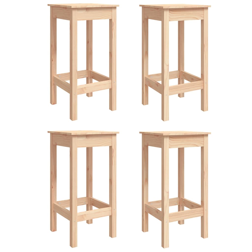 Ensemble De Bar De Jardin 5 Pcs Bois De Pin Massif
