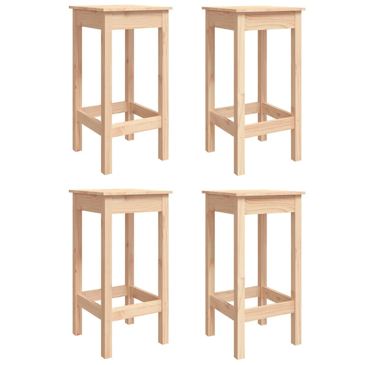 Ensemble De Bar De Jardin 5 Pcs Bois De Pin Massif