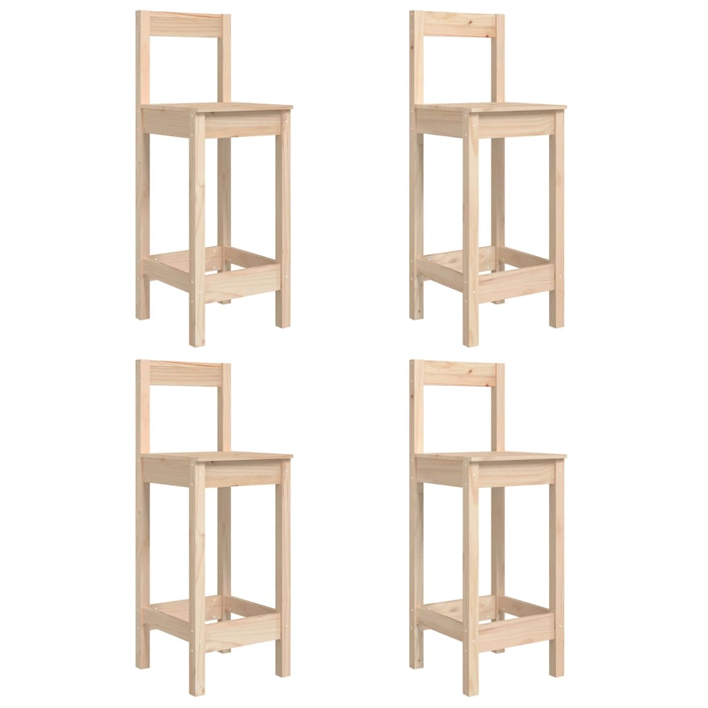 Ensemble De Bar De Jardin 5 Pcs Bois De Pin Massif