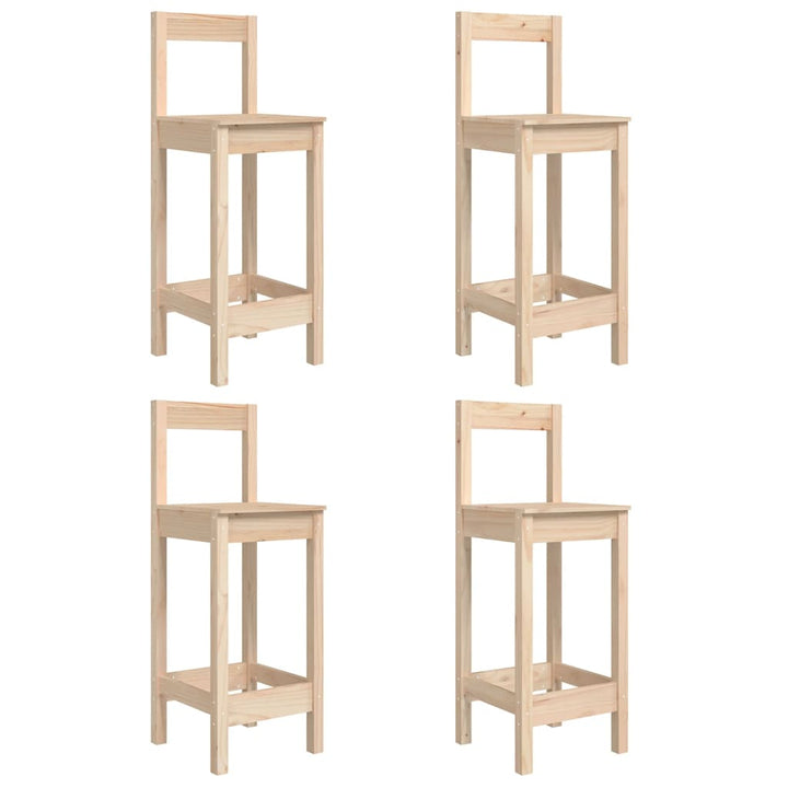 Ensemble De Bar De Jardin 5 Pcs Bois De Pin Massif