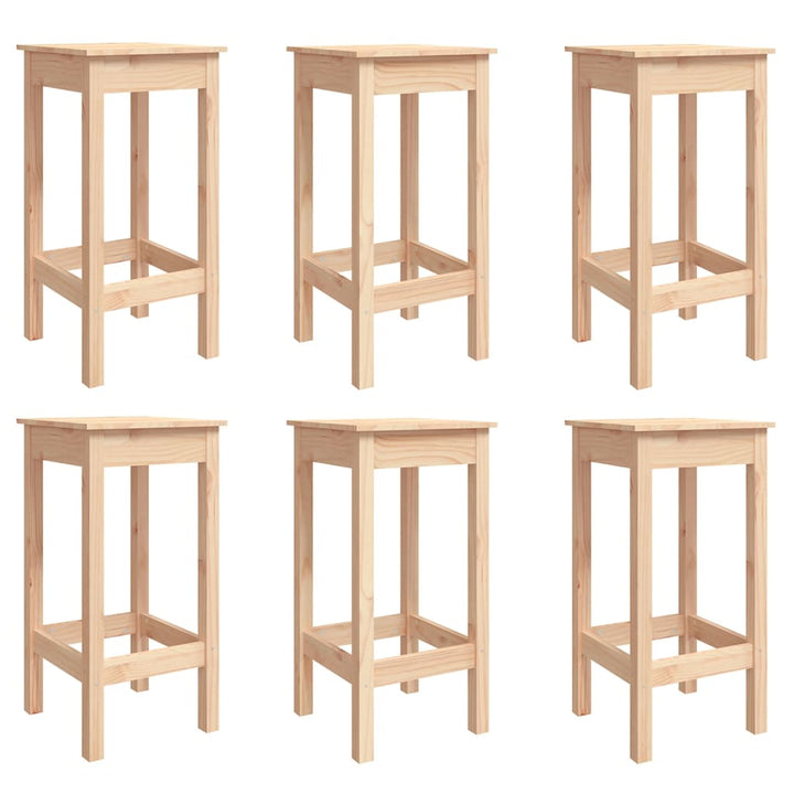 Ensemble De Bar De Jardin 7 Pcs Bois De Pin Massif