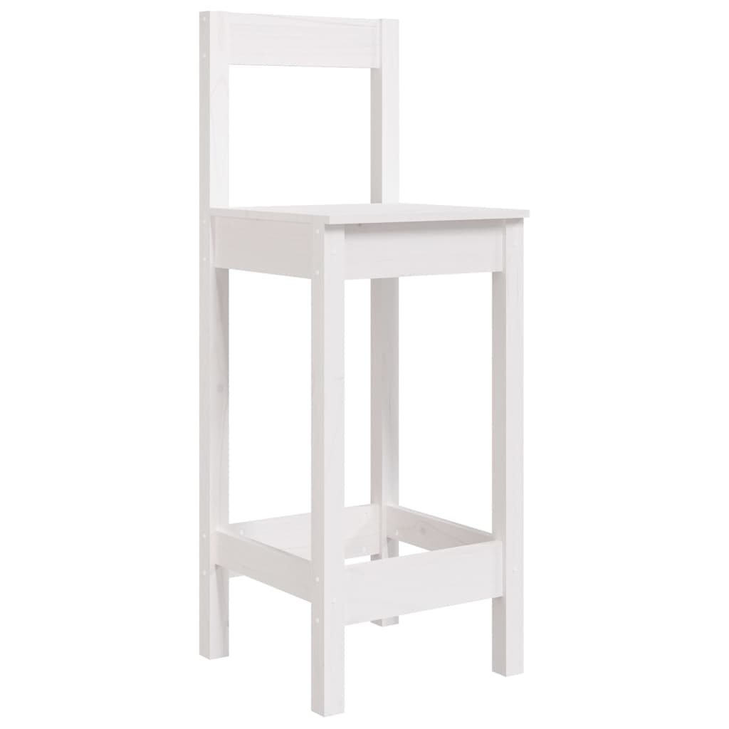 Ensemble De Bar De Jardin 7 Pcs Bois De Pin Massif