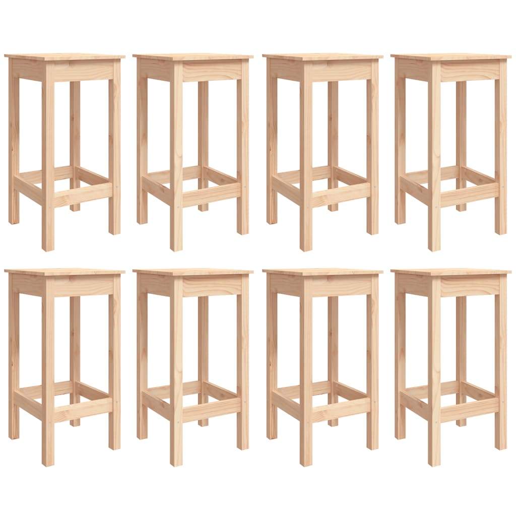 Ensemble De Bar De Jardin 9 Pcs Bois De Pin Massif