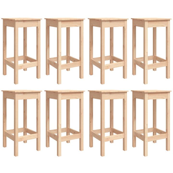 Ensemble De Bar De Jardin 9 Pcs Bois De Pin Massif
